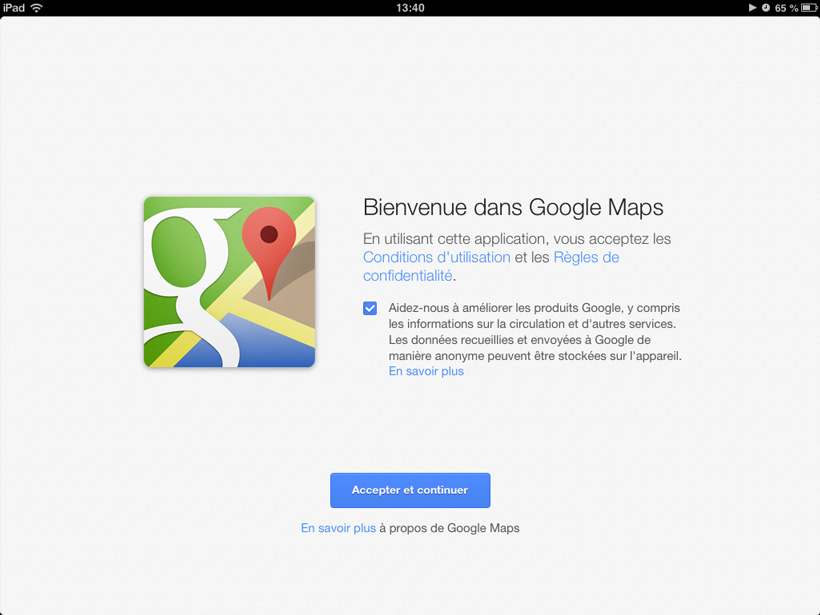 iOS : Google Maps se met à niveau de la version Android