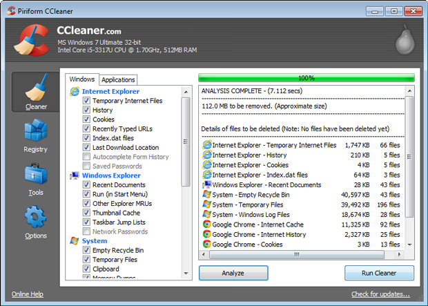 CCleaner : nettoyer et optimiser Windows en quelques clics.