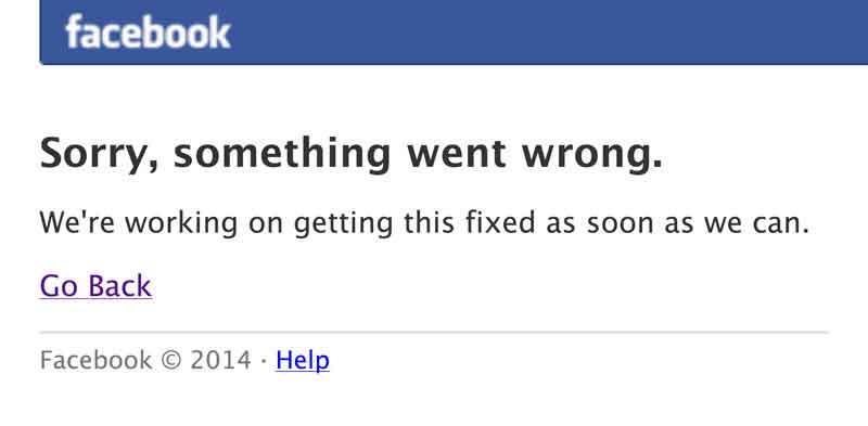 Facebook en panne pendant une demi-heure