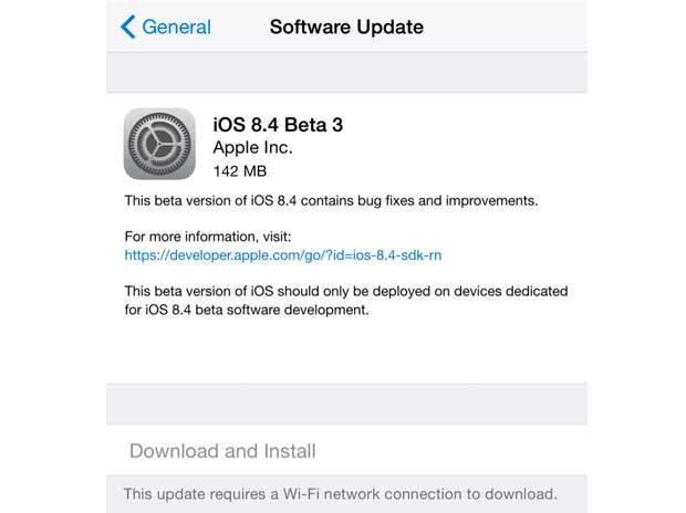 iOS 8.4 bêta 3 disponible avec des changements cosmétiques dans Musique