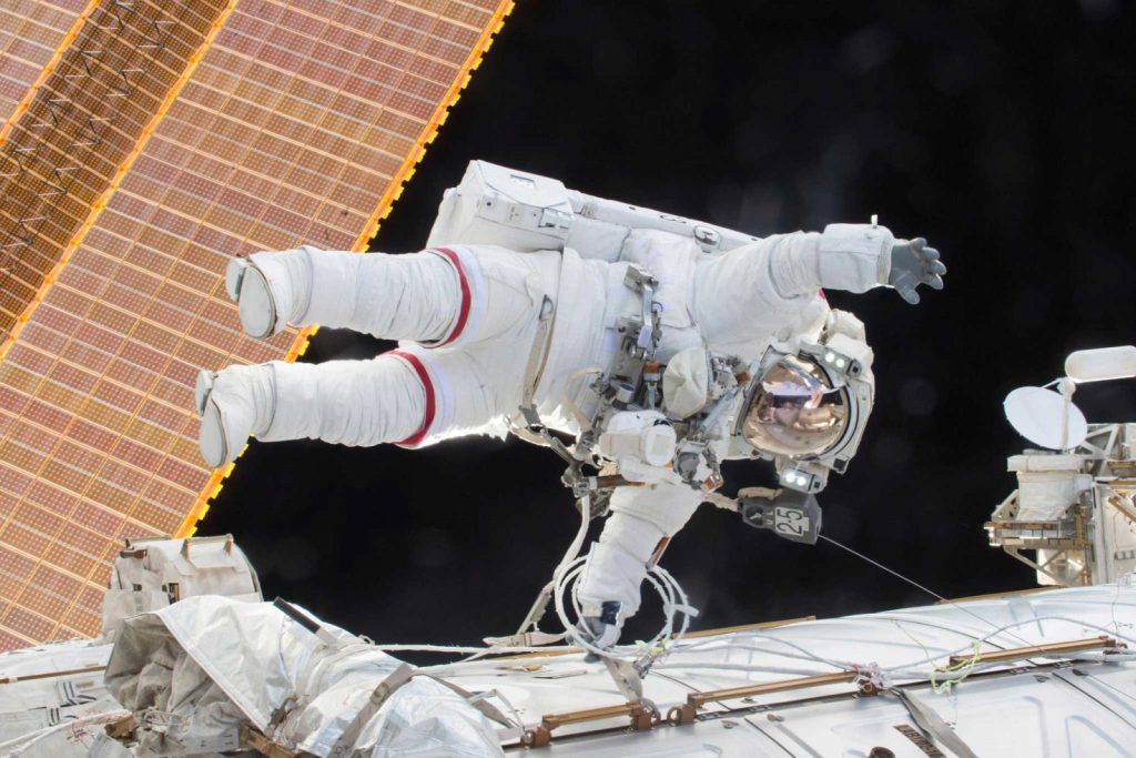 M. Kelly lors d'une sortie dans l'espace en décembre 2015.