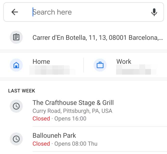 Google Maps affiche désormais les adresses de votre presse-papiers lors de la saisie d'un lieu