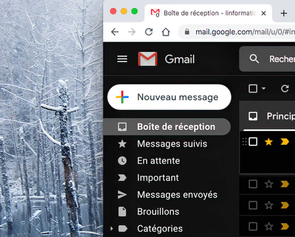 Boite de réception de Gmail