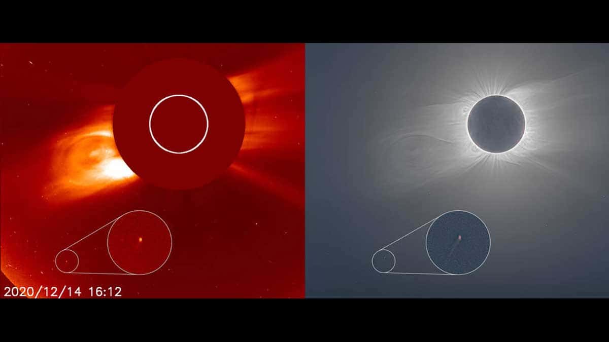 La comète que personne n'a vue lors de la dernière éclipse de Soleil