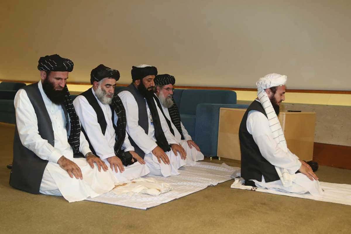 La délégation des Talibans d'Afghanistan.