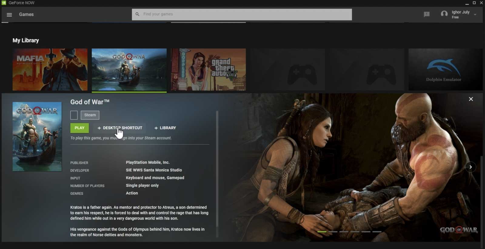 La liste des jeux Nvidia sur PC qui incluent God of War a été découverte.