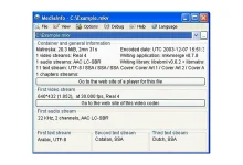 Capture d'écran du logiciel MediaInfo affichant des informations techniques détaillées sur un fichier vidéo.