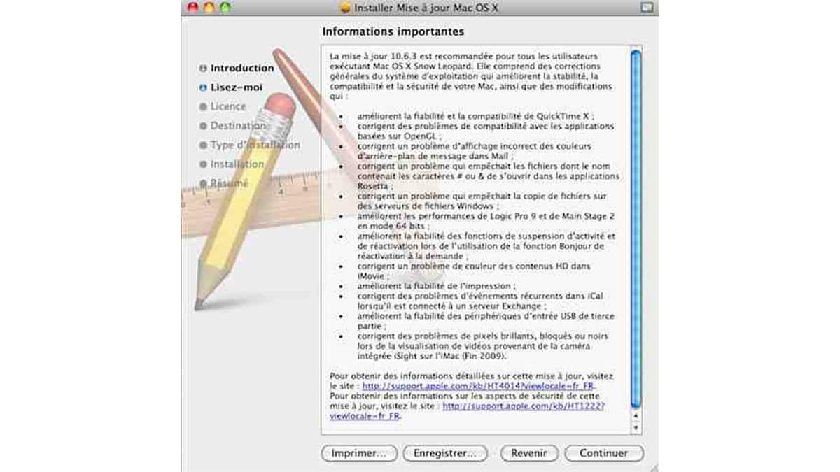 Apple publie une mise à jour de sécurité pour Mac OS X 10.5 et 10.6