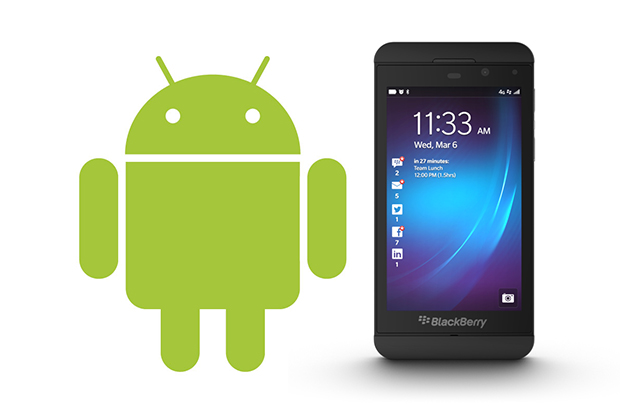 blackberry 10 les yeux doux vers les applications Android 4 1