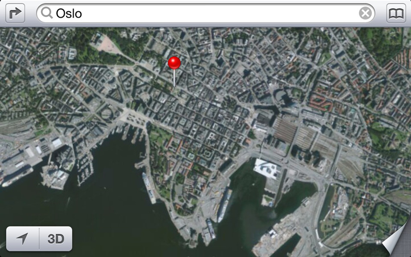 Norvège : Apple devra se passer des vues 3D destinées à la cartographie