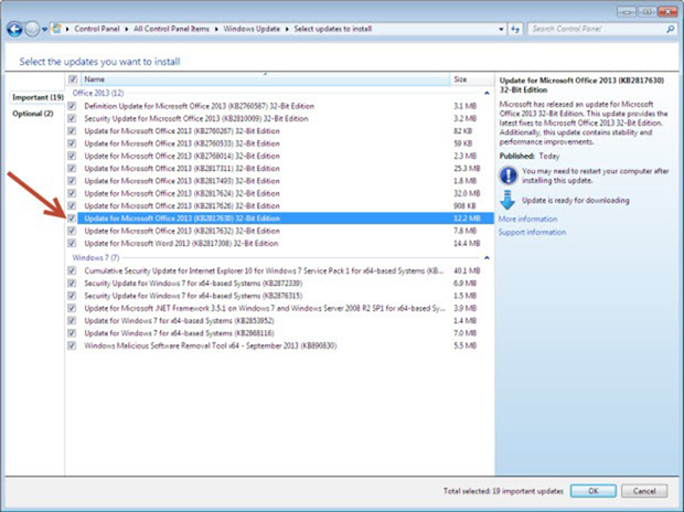 Un gros bug sur Outlook 2013 oblige Microsoft à demander de retirer un correctif lié à la sécurité... !