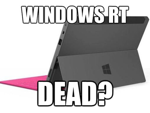Windows 8 RT, chronique d'une mort annoncée