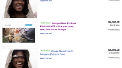 Les invitations Google Glass envahissent eBay