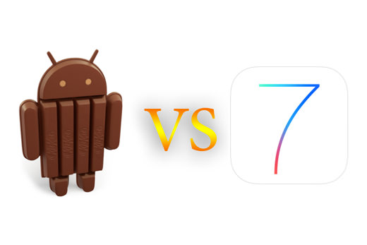 Android KitKat 4.4 vs. iOS 7 : quel est le meilleur système d'exploitation mobile ?