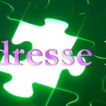Illustration mettant en évidence le concept d'adresse IP avec un puzzle vert lumineux