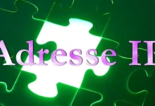 Illustration mettant en évidence le concept d'adresse IP avec un puzzle vert lumineux