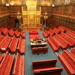 La Chambre des Lords, au Royaume-Uni.