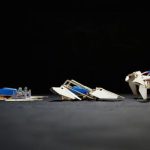 Déploiement du robot-origami en trois étapes. (Photo Wyss Instiute. Seth Kroll)