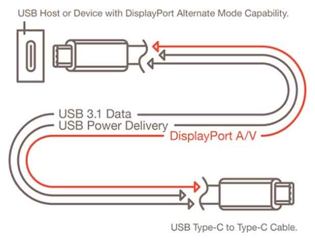 L'USB Type C pourra servir de prise Ultra HD