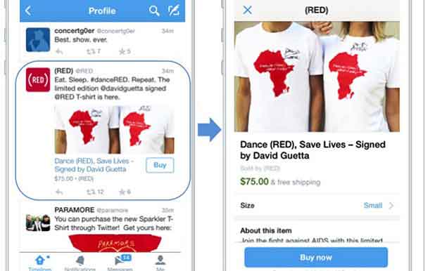 Avec le bouton "Buy now", Twitter part à l'assaut du e-commerce