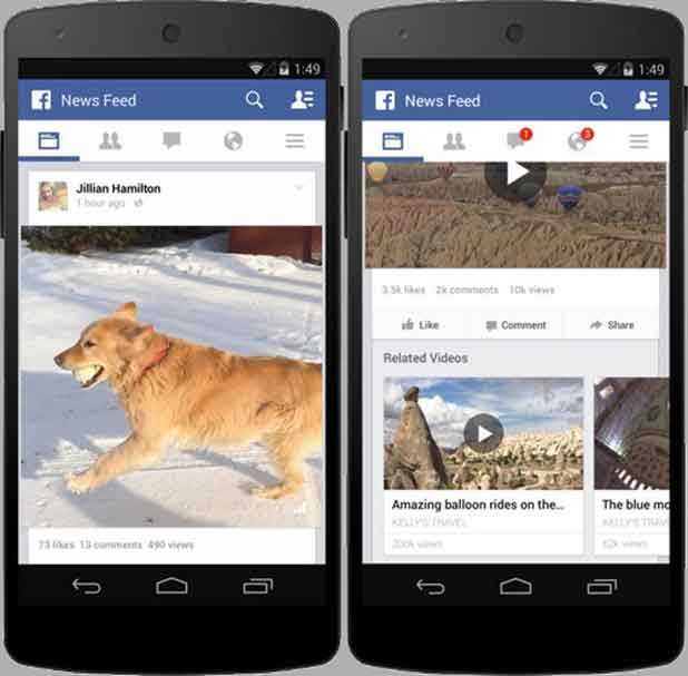 facebook encourage les videos reseau en les dotant dun compteur vues