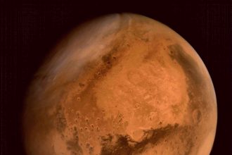 La planète Mars vue par la sonde MOM de l'agence spatiale indienne.
