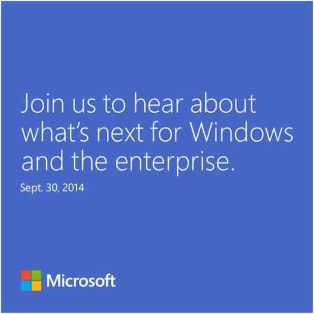 windows 9 microsoft officialise event 30 septembre