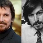 Christian Bale (à gauche) et Steve Jobs (à droite).