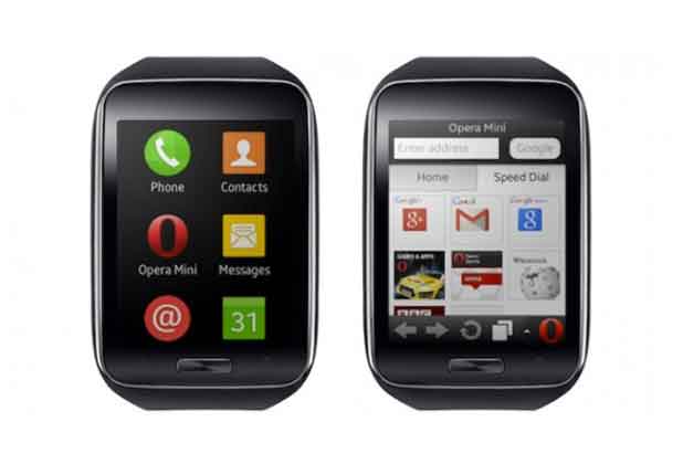 Opera Mini : le navigateur mobile léger dans la montre Samsung Gear S sous Tizen