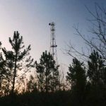 Un antenne de télécommunications à Arjuzanx (Landes), en janvier 2010.