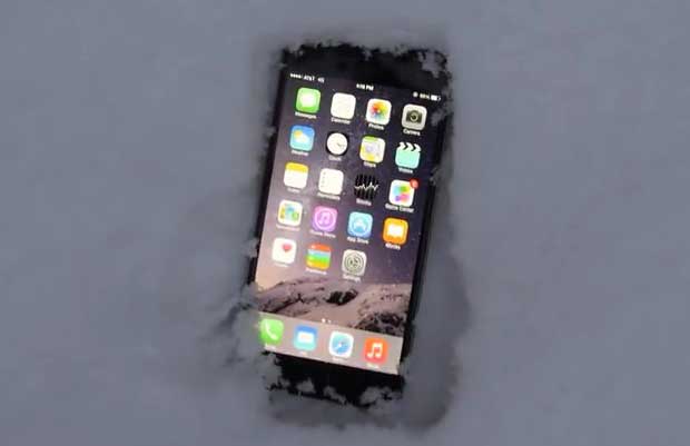 L'iPhone 6 Plus résiste à l'épreuve de la neige