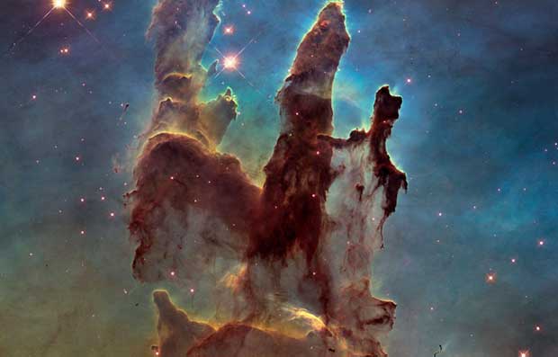 La nébuleuse de l'Aigle photographiée par Hubble.