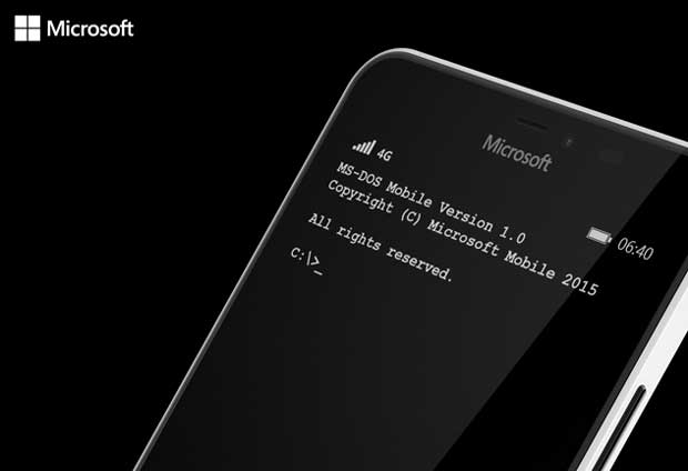 microsoft lance ms dos mobile pour windows phone