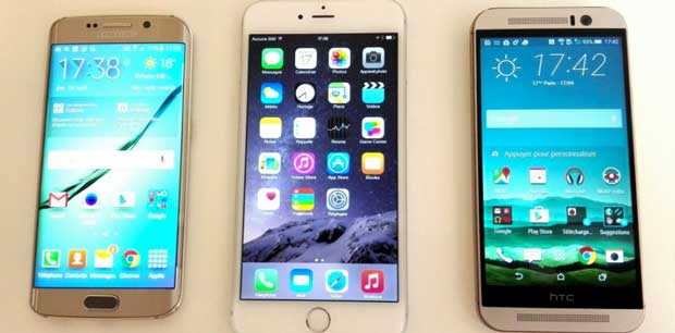 Que faut-il acheter : un Galaxy S6 Edge ? Un iPhone 6 Plus ? Ou un One M9 ?