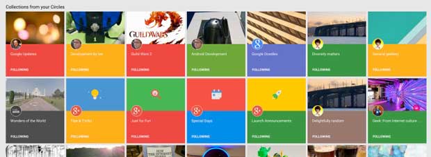 Google+ lance Collections, un concurrent de Pinterest