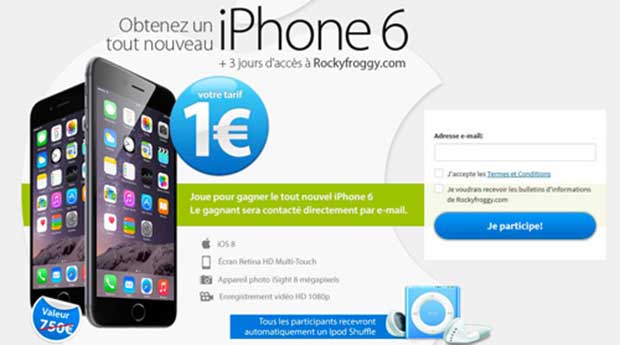 iPhone 6 à 1 euro : Attention aux arnaques !