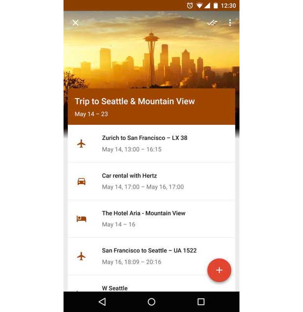 Inbox by Gmail organise vos voyages