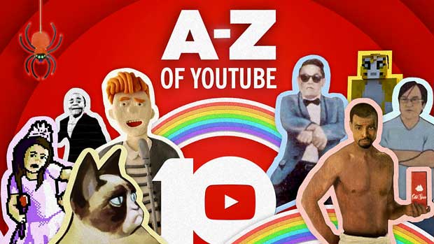 « The A-Z of YouTube » : une vidéo pour retracer les 10 ans de YouTube
