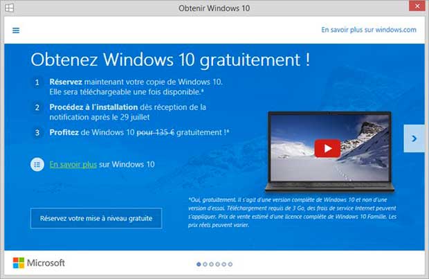 Windows 10 : hausse de prix au passage