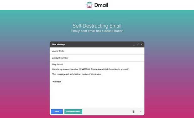 Avec Dmail, Gmail peut envoyer des emails éphémères