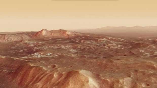 ESA : une vidéo spectaculaire des reliefs de Mars