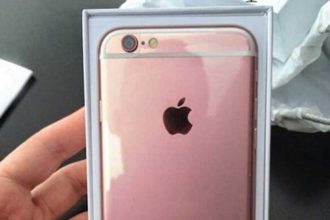 Image de ce qui serait un iPhone 6S rose, publiée par un internaute chinois