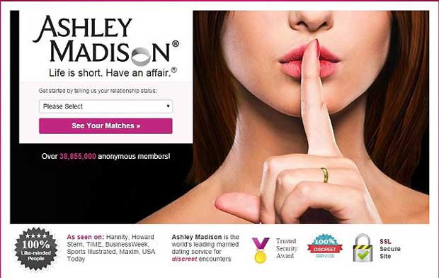 La mise en ligne des données du site adultère Ashley Madison éclabousse beaucoup de monde !
