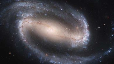 Une galaxie en spirale prise par le téléscope Hubble.