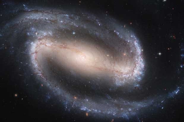 Une galaxie en spirale prise par le téléscope Hubble.