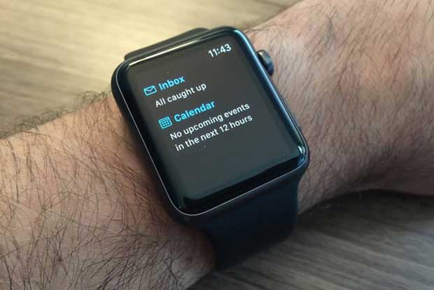 Outlook pour iOS s'adapte à l'Apple Watch