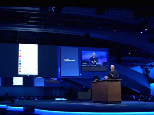 Microsoft : Satya Nadella utilise un iPhone pour sa présentation !