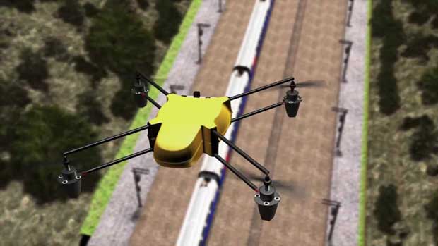 La SNCF teste l'utilisation des drones