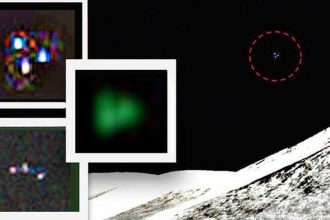 Un des OVNI découverts sur les images de la NASA (NASA / YouTube)