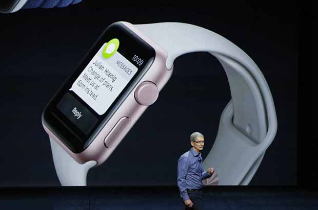 Apple Watch 2 batterie boost face à la caméra